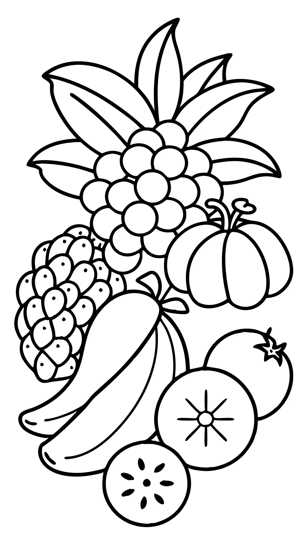 coloring pages of fruit